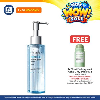 Skintific Panthenol Gentle Gel Cleanser 120mL | Deep Pore Cleansing & Refreshing