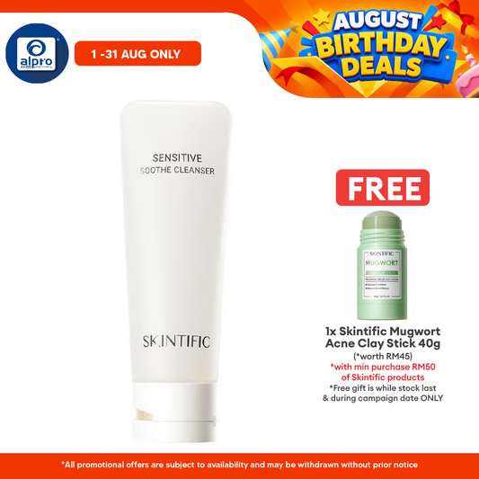 Skintific Sensitive Soothe Cleanser 120mL | Deep Cleansing & Calming Feeling Skintific