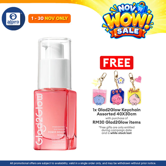 Glad2Glow Pomegranate 10% Niacinamide Power Bright Serum 17mL | Brighten & Strengthen Skin Barrier