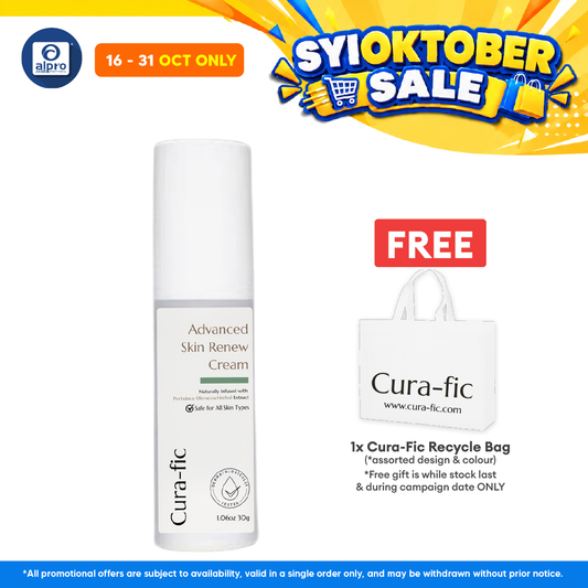 Cura-Fic Advanced Skin Renew Cream 30g | Powerful Anti-Aging Effect