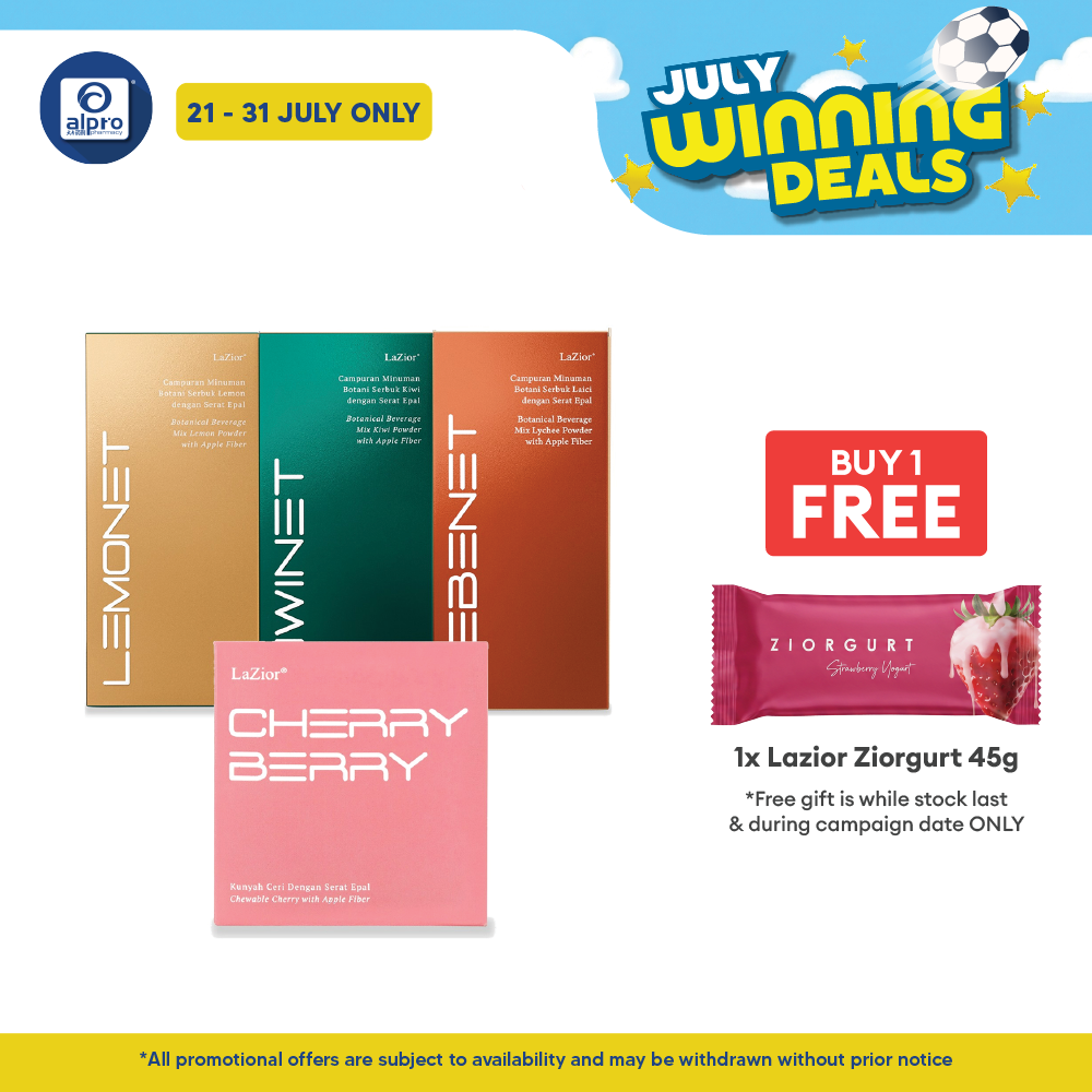 Lazior (Lemonet/ Kiwinet/ Hebenet/ Cherry Berry) 15s | Help Eliminate Body Toxins Lazior