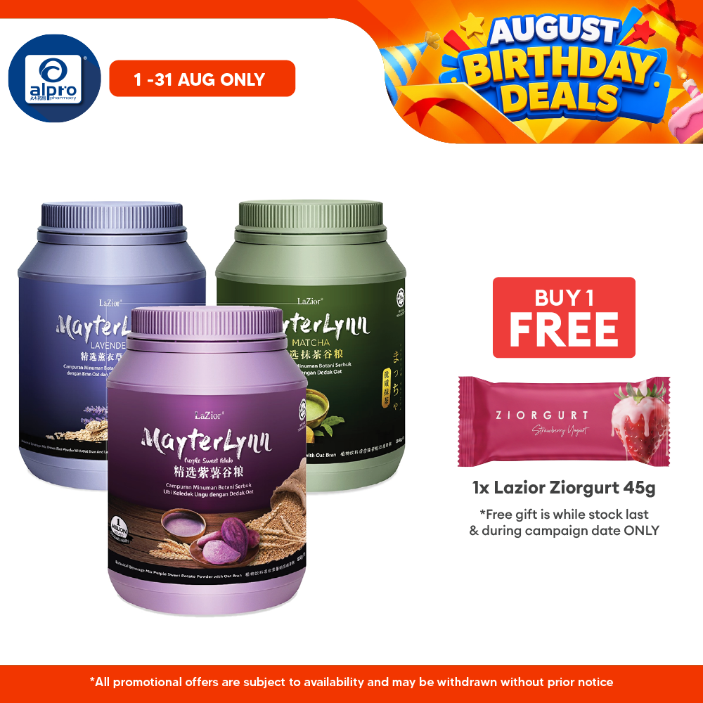 Lazior Mayterlynn (Purple Sweet Potato/ Matcha/ Lavender) 800g | Support Well-Being & Sustained Energy Lazior