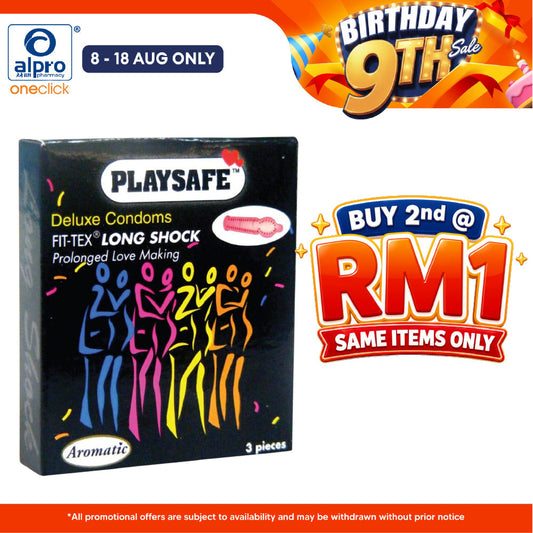 Playsafe Long Shock 3s | Last Longer & Increase Excitement PLAYSAFE