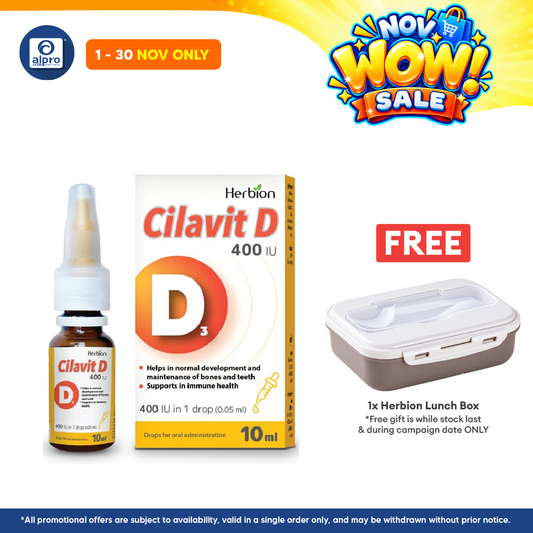Herbion Cilavit D 400IU Drop 10ml | Gentle and Effective