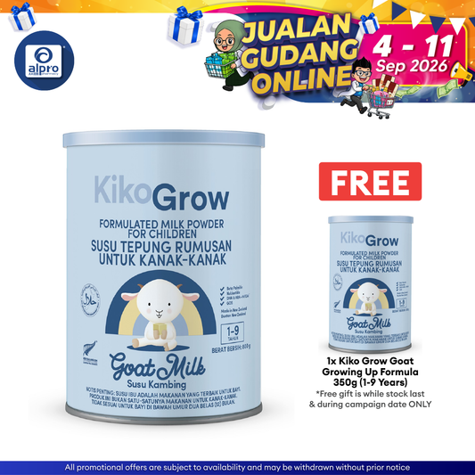 Kiko Grow Goat Growing Up Formula 800g (1-9 Years) | Supports Healthy Tummy & Overall Well-Being KIKO