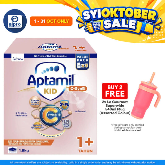 Aptamil Kid C-SynB Growing-Up Formula Step 3 1+ year 1.8kg | Maintain Good Gut Health