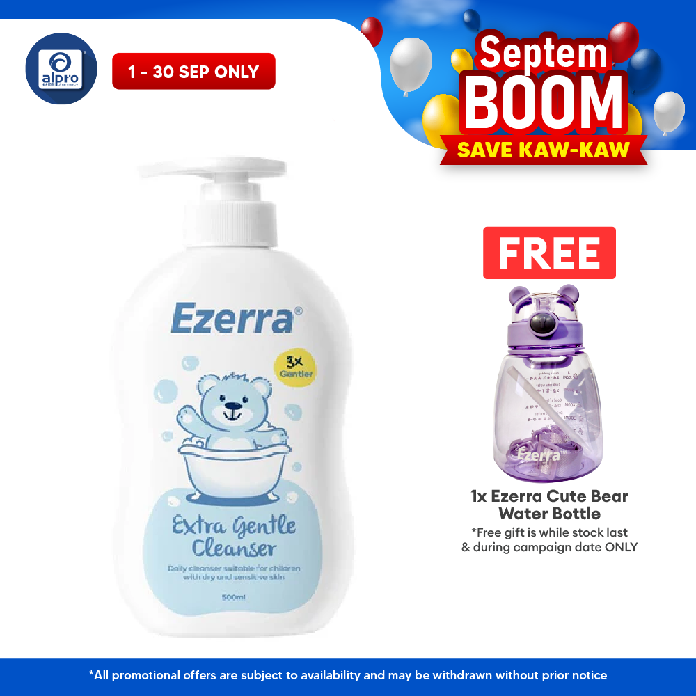 Ezerra Extra Gentle Cleanser 500ml | Moisten The Skin Ezerra