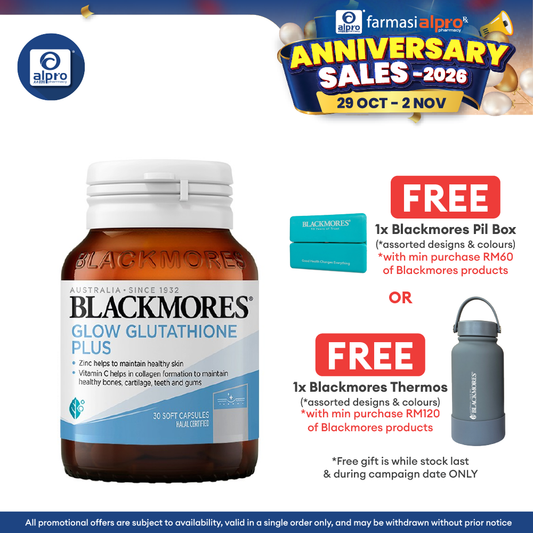 Blackmores Glow Glutathione Plus 250mg 30s | For Healthy Skin