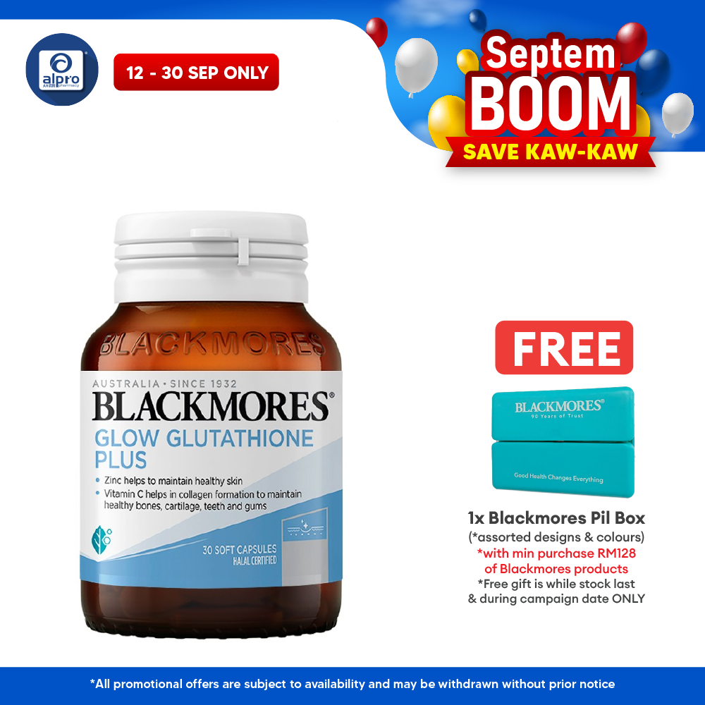Blackmores Glow Glutathione Plus 250mg 30s | For Healthy Skin