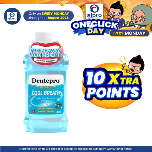 Dentepro Mouthwash Cool Breath 750ml | Fresh Sensation Dentepro