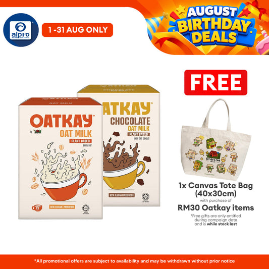 OATKAY Oat Milk (Original/ Chocolate) 10s | Lactose & Diary Free Beverage Oatkay