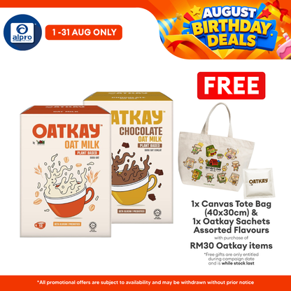 OATKAY Oat Milk (Original/ Chocolate) 10s | Lactose & Diary Free Beverage Oatkay
