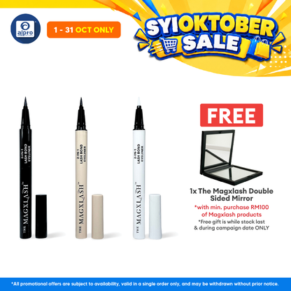 The Magxlash 2-in-1 Lash Bond Eyeliner (Black/ Dark Brown/ Clear) | Long Wearing & High Pigmentation