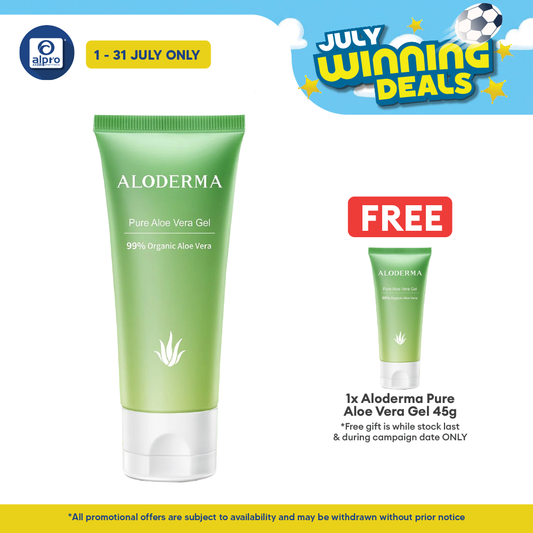 Aloderma Pure Aloe Vera Gel 114g | Helps Repair Dry Chapped Skin Aloderma