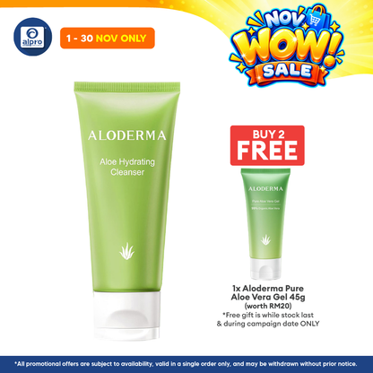 Aloderma Aloe Vitality Hydrating Cleanser 100g | Deep Hydrating & Purifying Effect