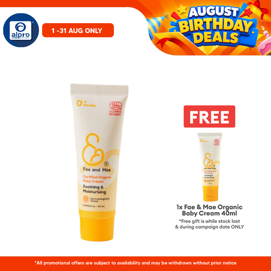 Fae & Mae Organic Baby Cream 20mL Fae and Mae