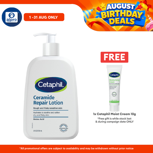 Cetaphil Ceramide Repair Lotion 236mL | Hydrate & Sooth Dry Flaky Skin Cetaphil
