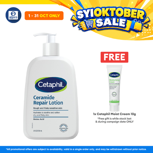 Cetaphil Ceramide Repair Lotion 236mL | Hydrate & Sooth Dry Flaky Skin