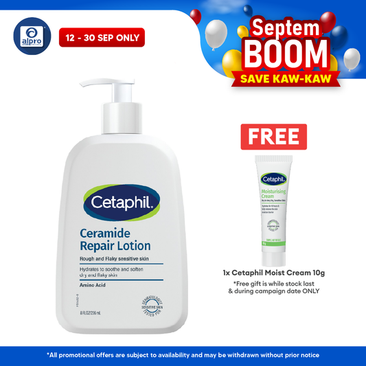 Cetaphil Ceramide Repair Lotion 236mL | Hydrate & Sooth Dry Flaky Skin