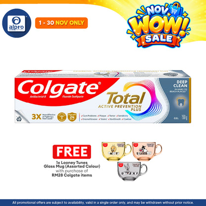 Colgate Total Deep Clean 150g | Deep Clean In Hard-To-Reach Places