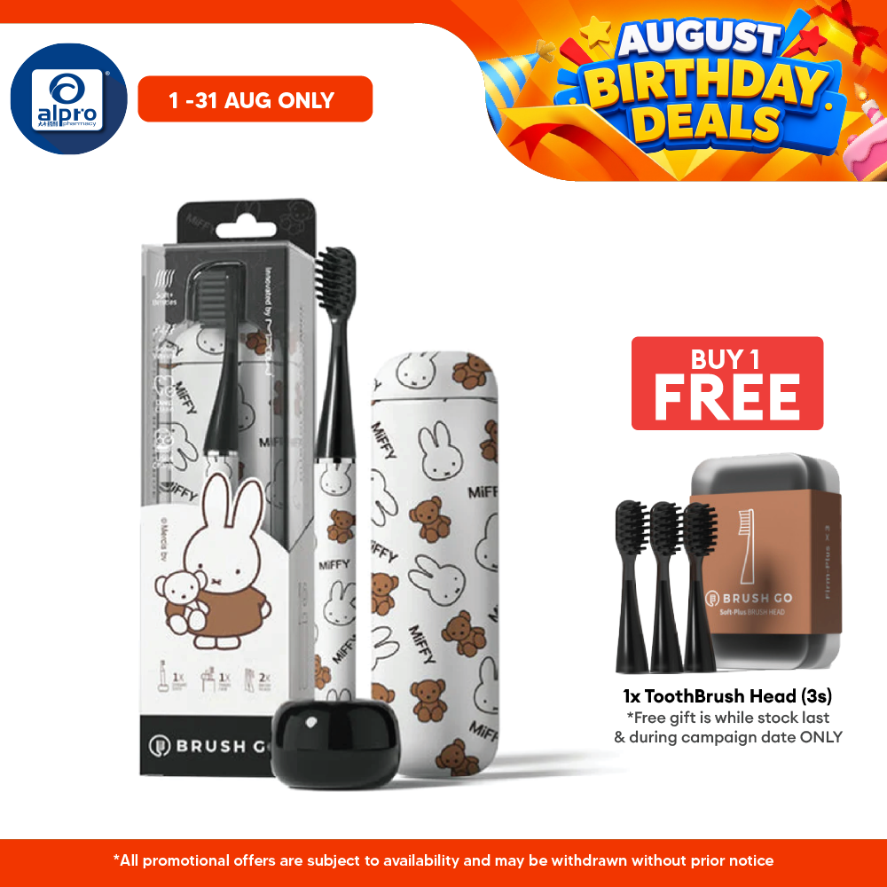 Mipow i4 Ci900s_B Slim Electric Toothbrush MIFFY Edition | Travel Case & Ceramic Holder Dock MIPOW