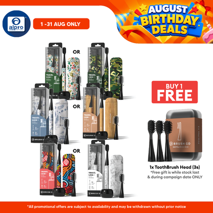 Mipow i4 Ci900s_B Slim Electric Toothbrush (PopArt/ ArmyCamo/ Voyager/ Woodgrain/ FloraBloom/ Carrara) MIPOW