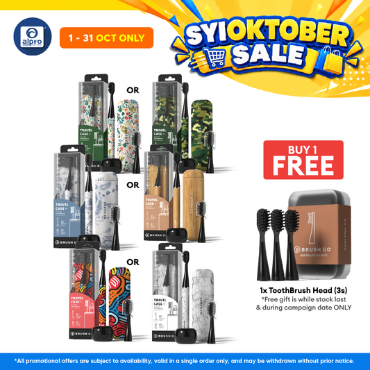 Mipow i4 Ci900s_B Slim Electric Toothbrush (PopArt/ ArmyCamo/ Voyager/ Woodgrain/ FloraBloom/ Carrara)