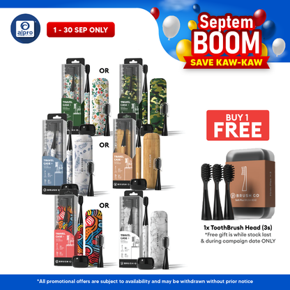 Mipow i4 Ci900s_B Slim Electric Toothbrush (PopArt/ ArmyCamo/ Voyager/ Woodgrain/ FloraBloom/ Carrara) MIPOW