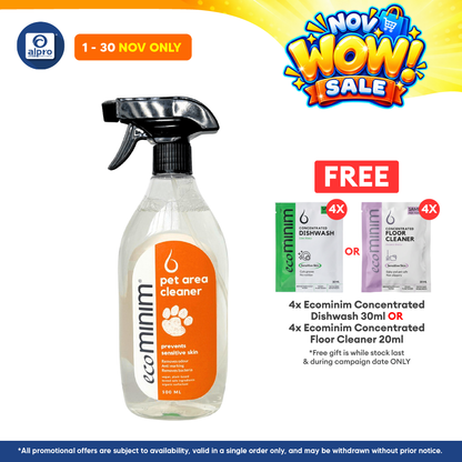 Ecominim Pet Area Cleaner 500mL | Plant Based Ingredients & Non-Toxic