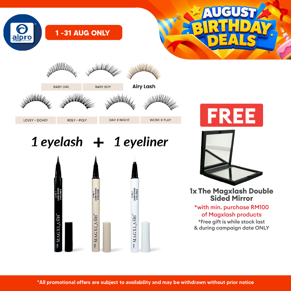 The Magxlash Launching Promotion 1 Eyelashes + 1 Eyeliner Combo @RM139 THE MAGXLASH