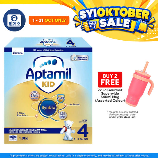 Aptamil Kid Growing Up Formula Step 4 1.8kg | Supports Healthy Body Immunity