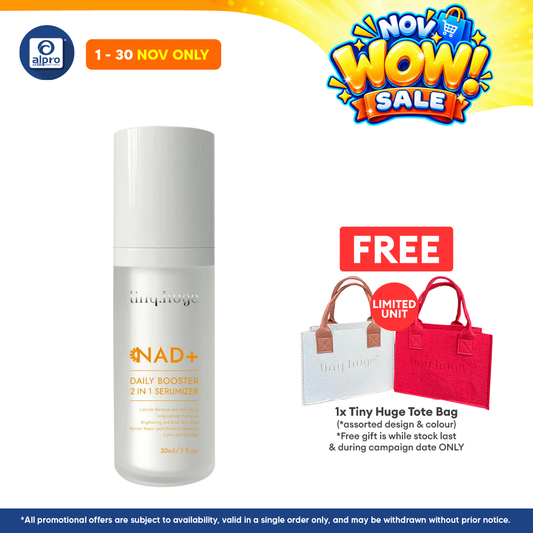 Tiny Huge NAD+ Daily Booster 2in1 Serumizer 30mL | Natural Anti-Aging & Firmer Skin