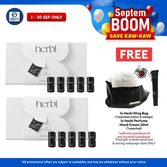 Herbi Perfume Balm Set (The Ashwood Series/ The Whitespring Series) 5s | Five Scents, Five Moods Herbi