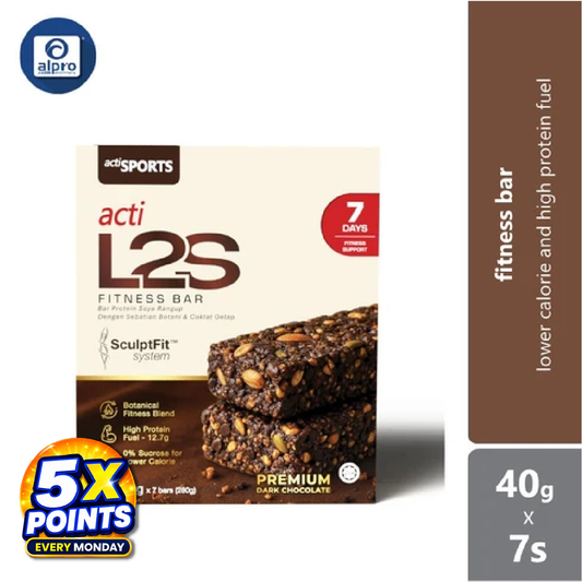 Actisport Acti L2s Fitness Bar 40g 7s | Lower Calorie And High Protein Fuel