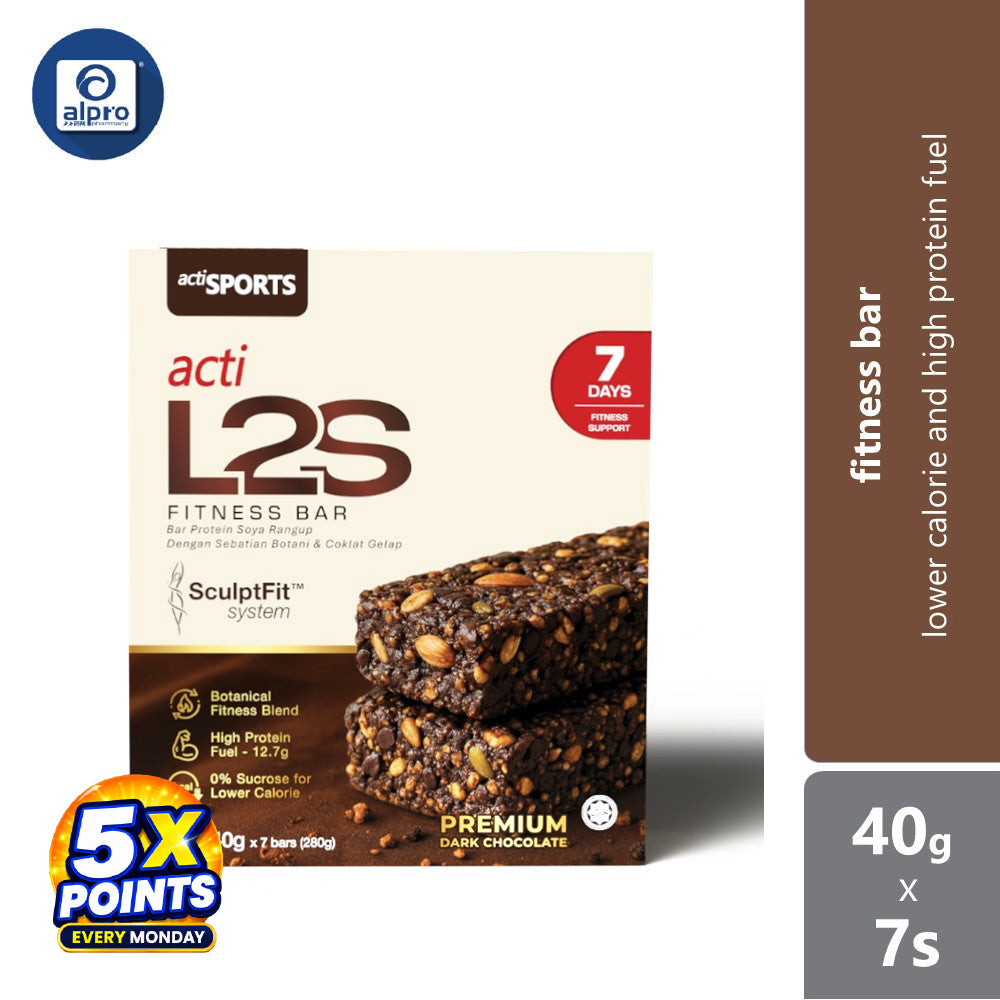 Actisport Acti L2s Fitness Bar 40g 7s | Lower Calorie And High Protein Fuel ACTI