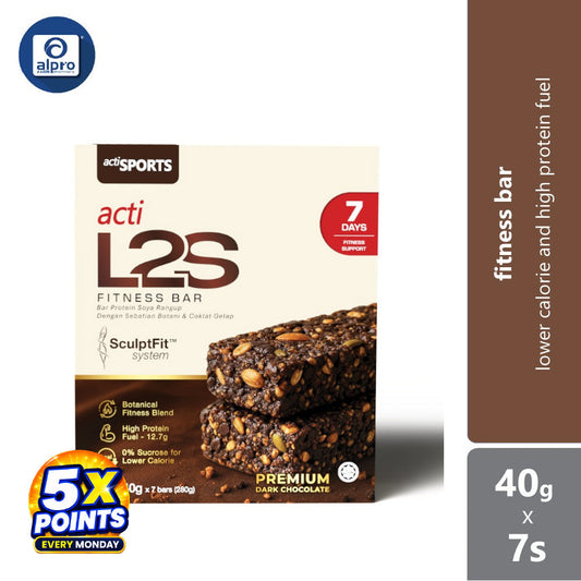 Actisport Acti L2s Fitness Bar 40g 7s | Lower Calorie And High Protein Fuel ACTI
