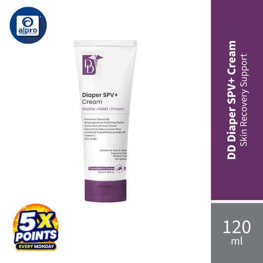 DD Diaper SPV+ Cream 120ml | Upgraded Formula DD