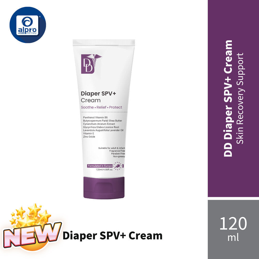 DD Diaper SPV+ Cream 120ml | Upgraded Formula DD