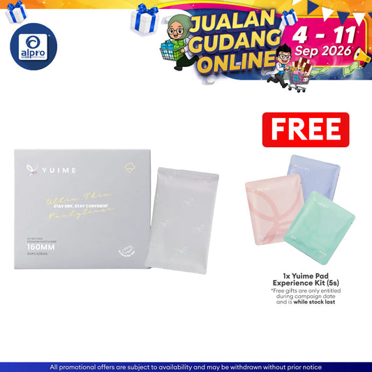 Yuime Pantyliner 16cm 30s | Super Absorbent & Comfy Yuime