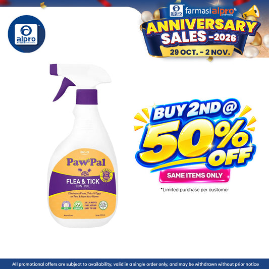 Bio-D Pawpal Flea & Tick Control Spray 500mL | Gentle & Effective Flea & Tick Control