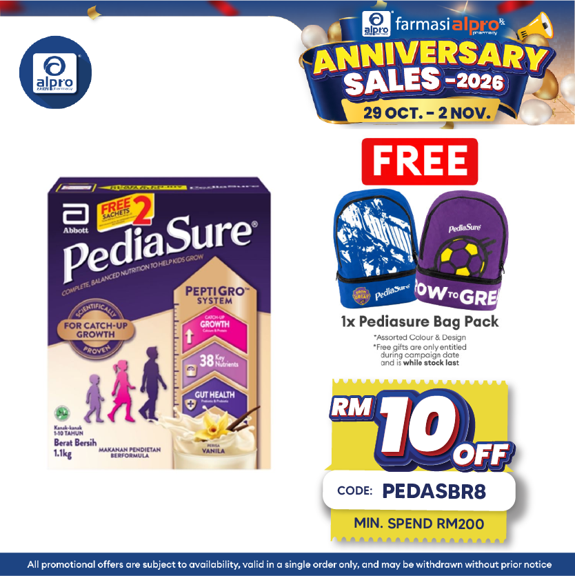 Abbott PediaSure Peptigro  Vanilla 1.1KG FOC 2 sachets