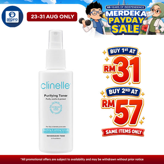 Clinelle Purifying Toner 150mL | Soothing & Calming Formula Clinelle
