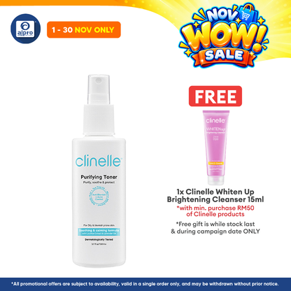 Clinelle Purifying Toner 150mL | Soothing & Calming Formula
