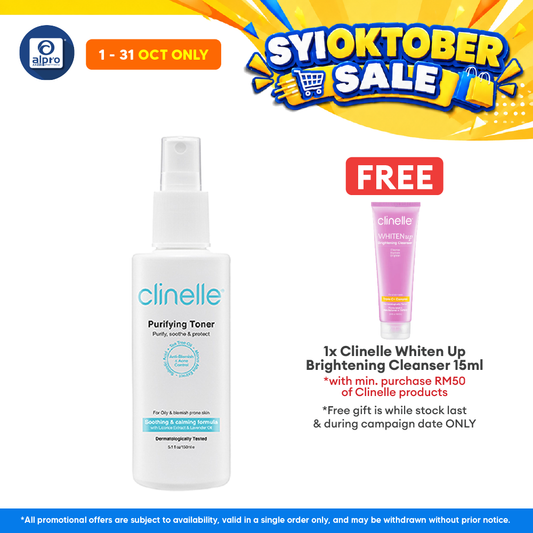 Clinelle Purifying Toner 150mL | Soothing & Calming Formula