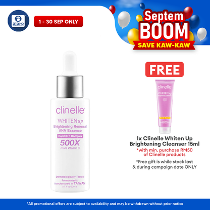 Clinelle WHITENup Brightening Renewal AHA Essence 20mL | Prevents Formation of Dark Spots Polylab
