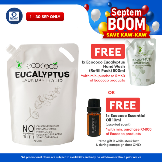 ecococo Eucalyptus Laundry Refill 2kg | Naturally Soft & Safe for Sensitive Skin ecococo