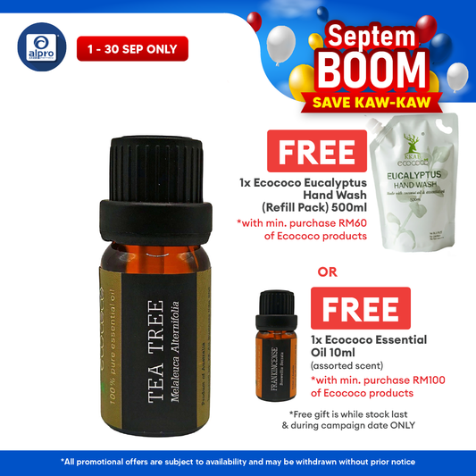 ecococo Tea Tree Essential Oil 10mL | Helps to Soothe Skin Irritations ecococo