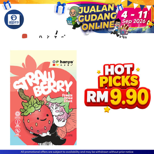 Hanya Freeze-Dried Fruit Chips 20g | Kids Healthy Snacks (Strawberry/Banana/Dragonfruit/Apple) Hanya