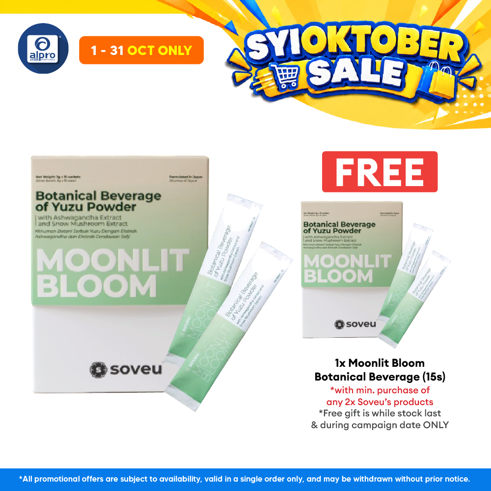 Soveu Moonlit Bloom Botanical Beverage 3g ×15s | Helps Brightens Skin & Refreshing