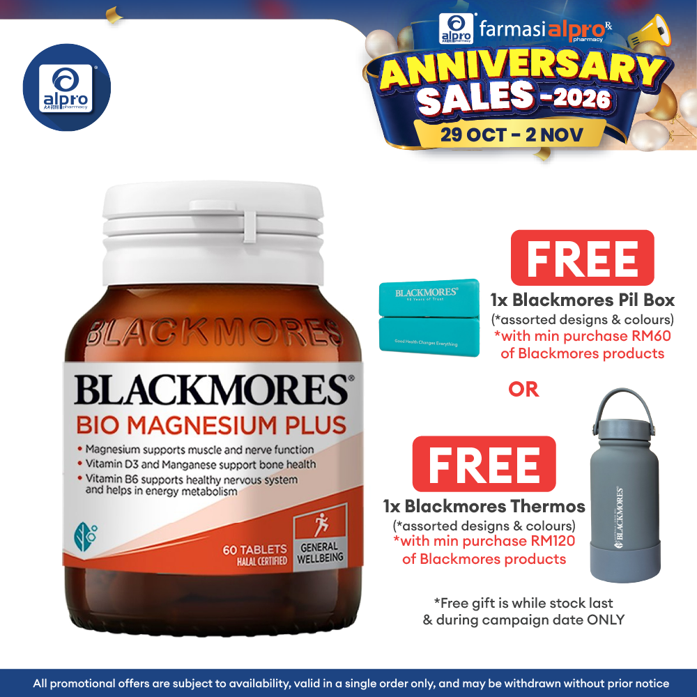 Blackmores Bio Magnesium Plus 60s | Supports Muscle & Bone Health